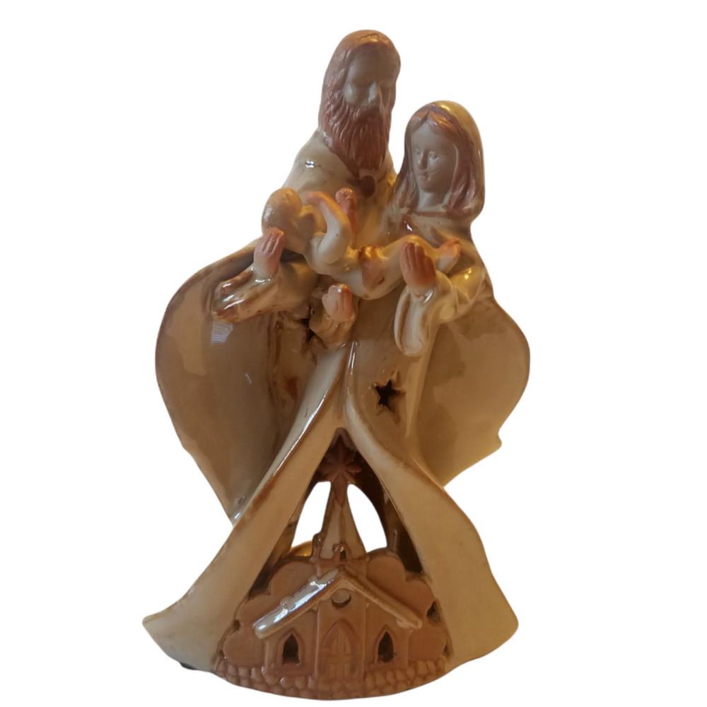 Kirkland’s Potter Garden Christmas Nativity Holy Family Set Tea Light Luminary